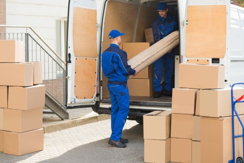 Removal team planning a home move in Woolwich