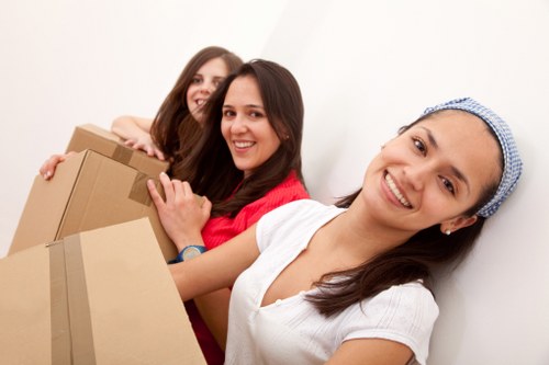 Professionals handling flat removals in Woolwich