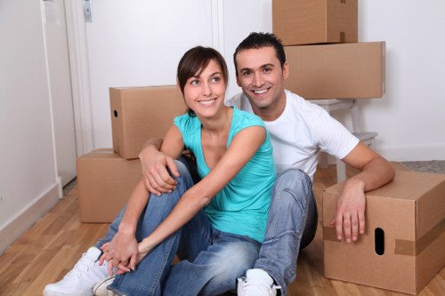 Furniture loading support for a Woolwich relocation