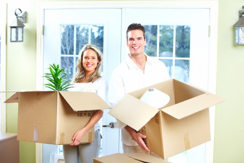 Moving team planning access and parking for a Woolwich property